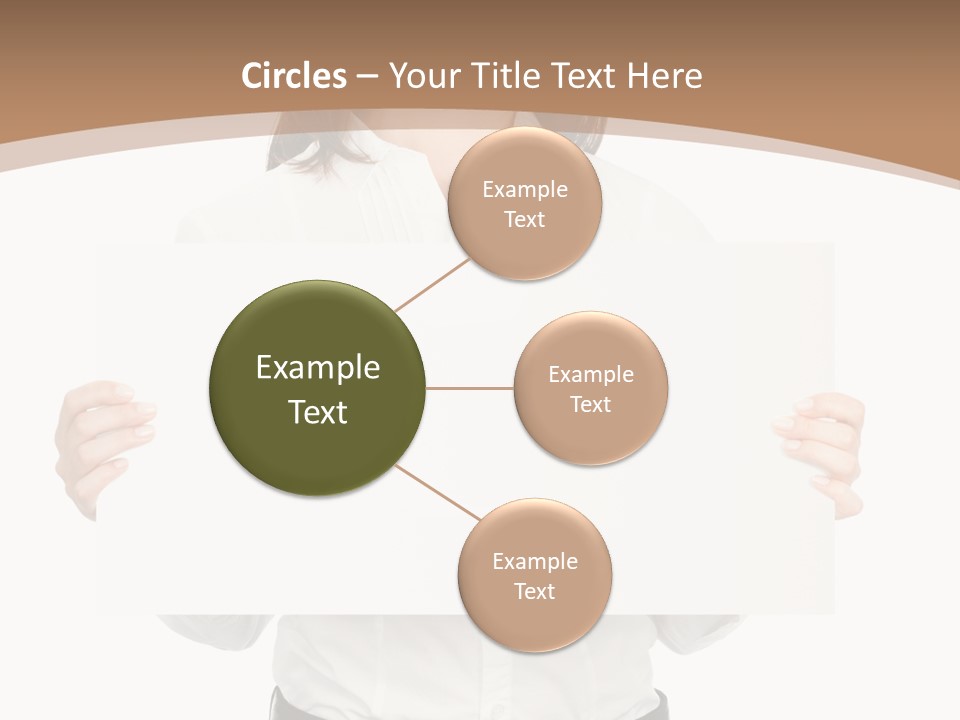 One Woman Sign PowerPoint Template