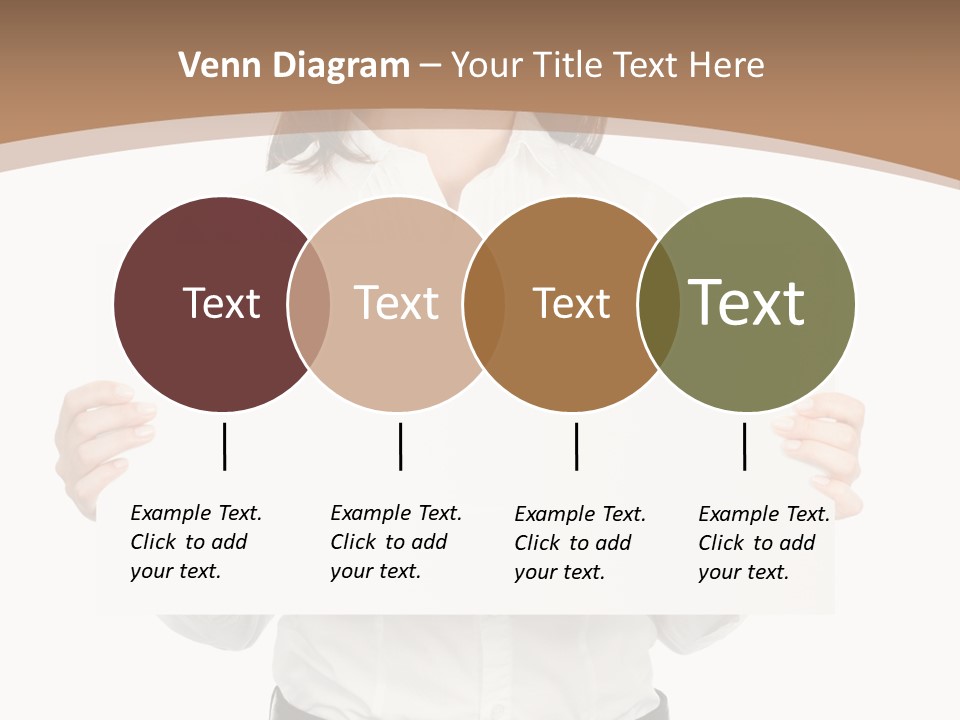 One Woman Sign PowerPoint Template