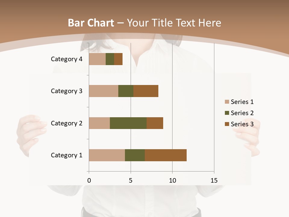 One Woman Sign PowerPoint Template