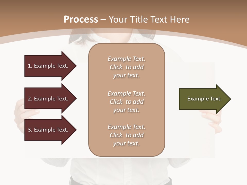 One Woman Sign PowerPoint Template
