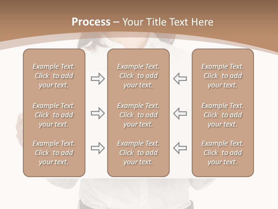 One Woman Sign PowerPoint Template