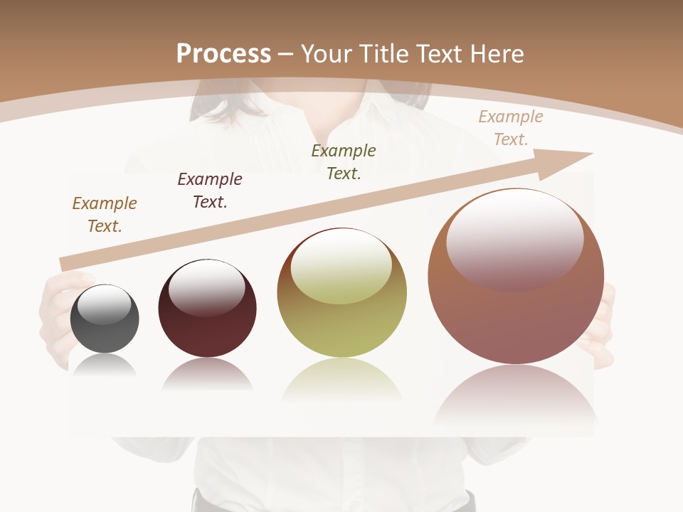 One Woman Sign PowerPoint Template