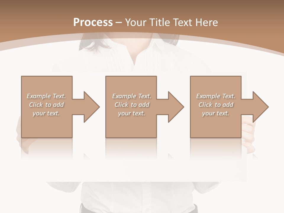 One Woman Sign PowerPoint Template