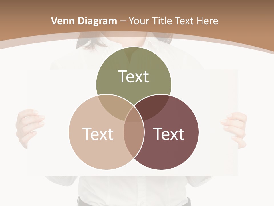 One Woman Sign PowerPoint Template