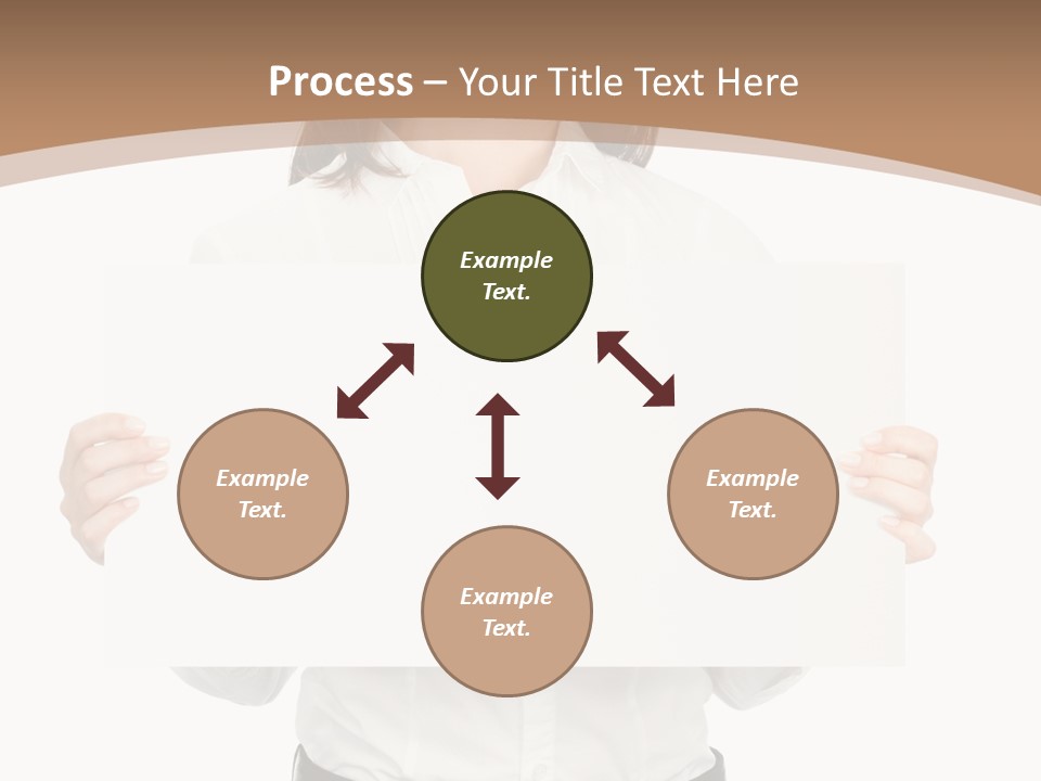 One Woman Sign PowerPoint Template