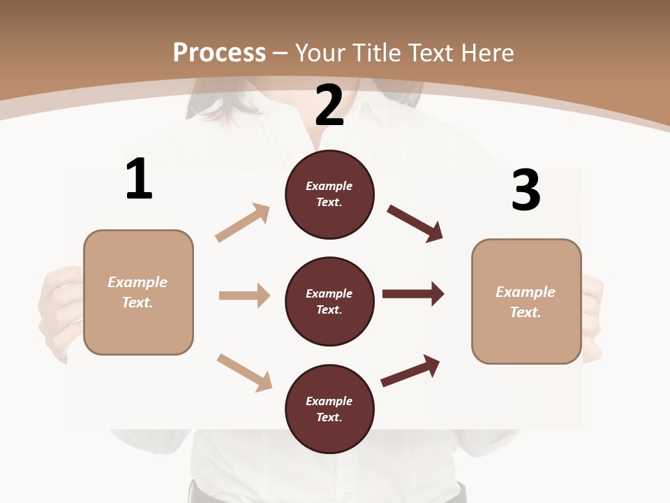 One Woman Sign PowerPoint Template