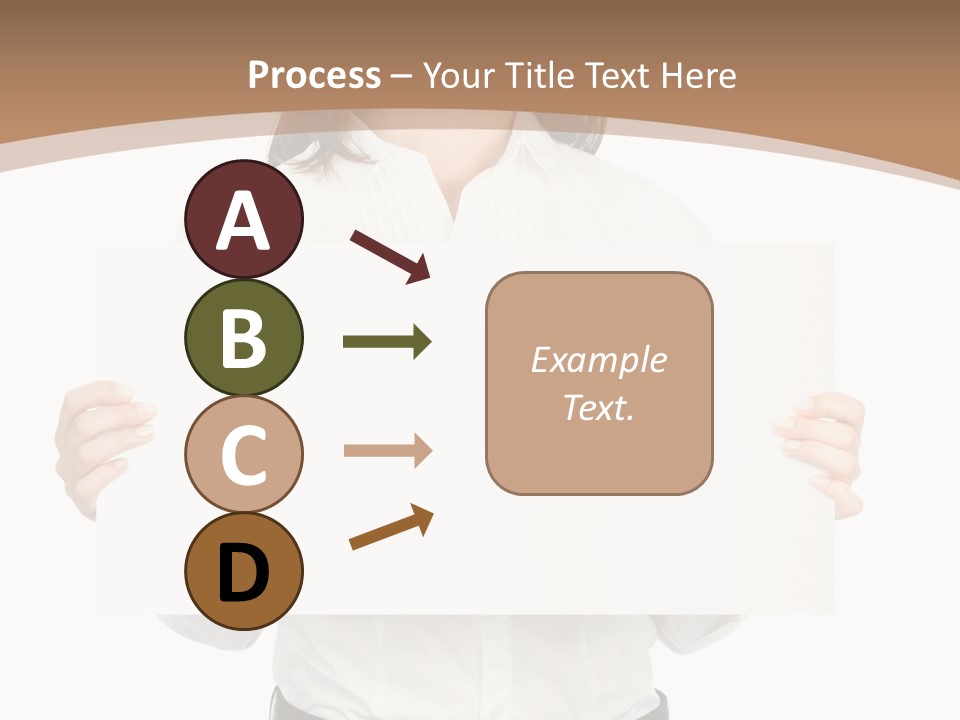 One Woman Sign PowerPoint Template