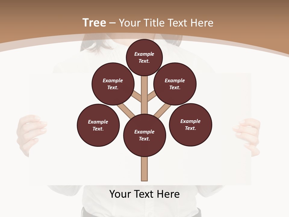 One Woman Sign PowerPoint Template