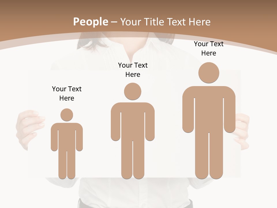 One Woman Sign PowerPoint Template