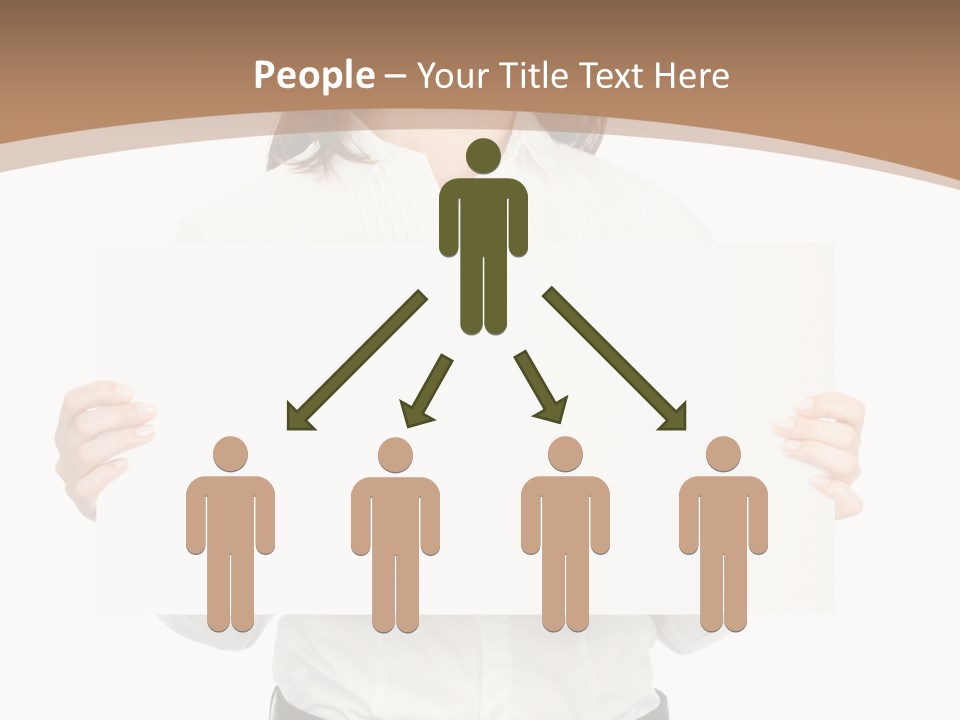 One Woman Sign PowerPoint Template