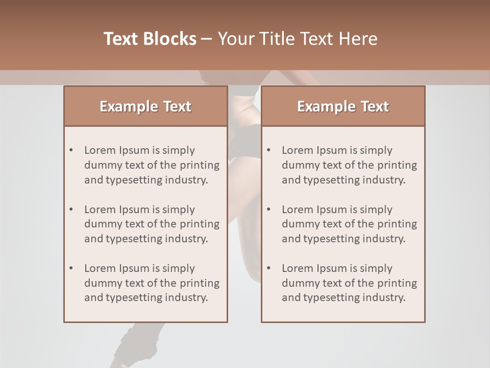 Performance Agility Sensuality PowerPoint Template