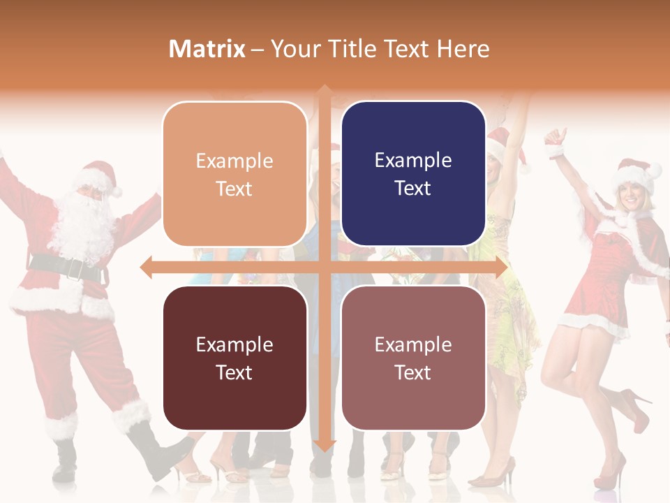 White Isolated Men PowerPoint Template