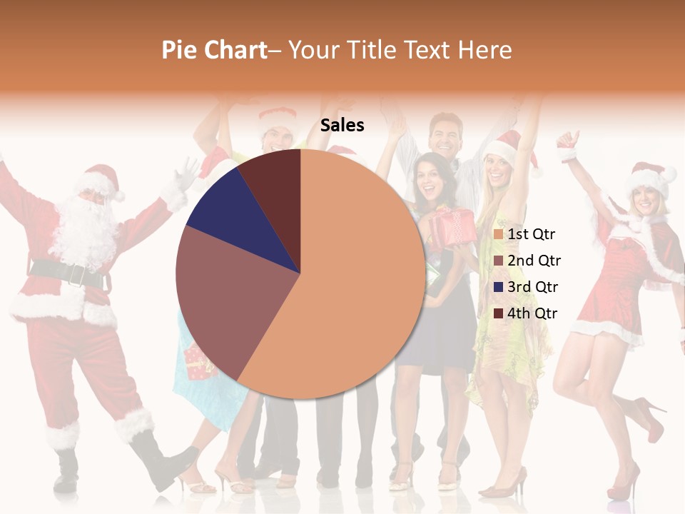 White Isolated Men PowerPoint Template