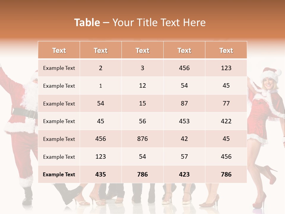 White Isolated Men PowerPoint Template