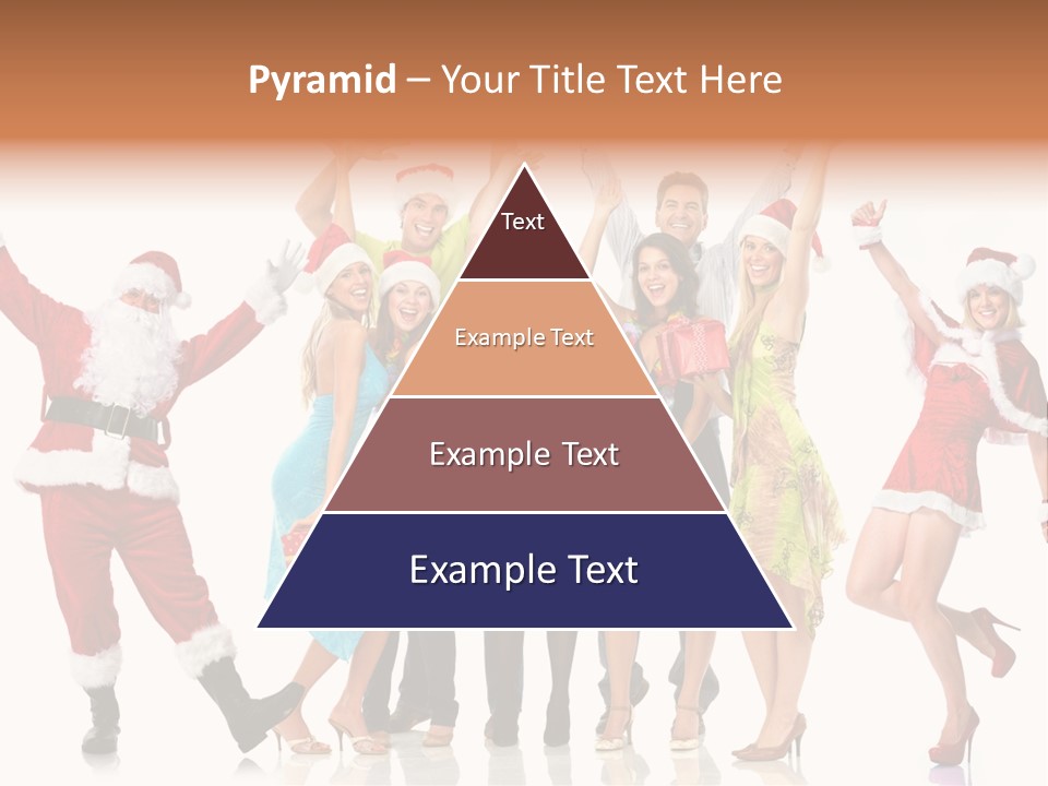 White Isolated Men PowerPoint Template