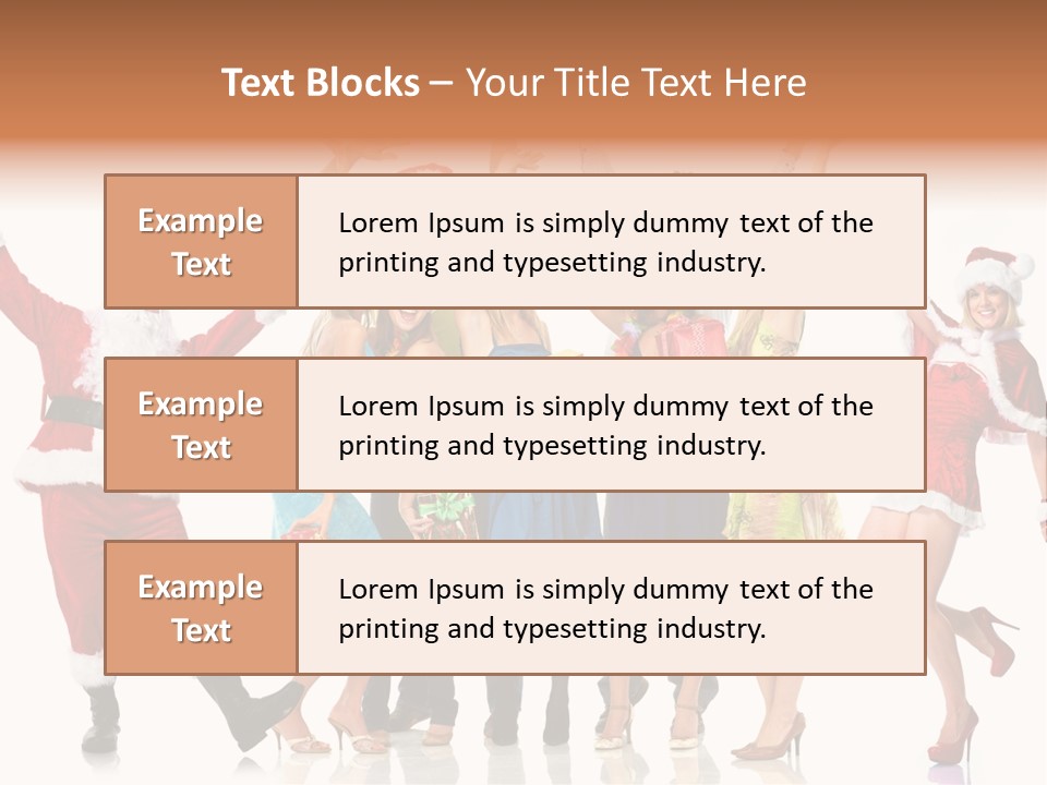 White Isolated Men PowerPoint Template