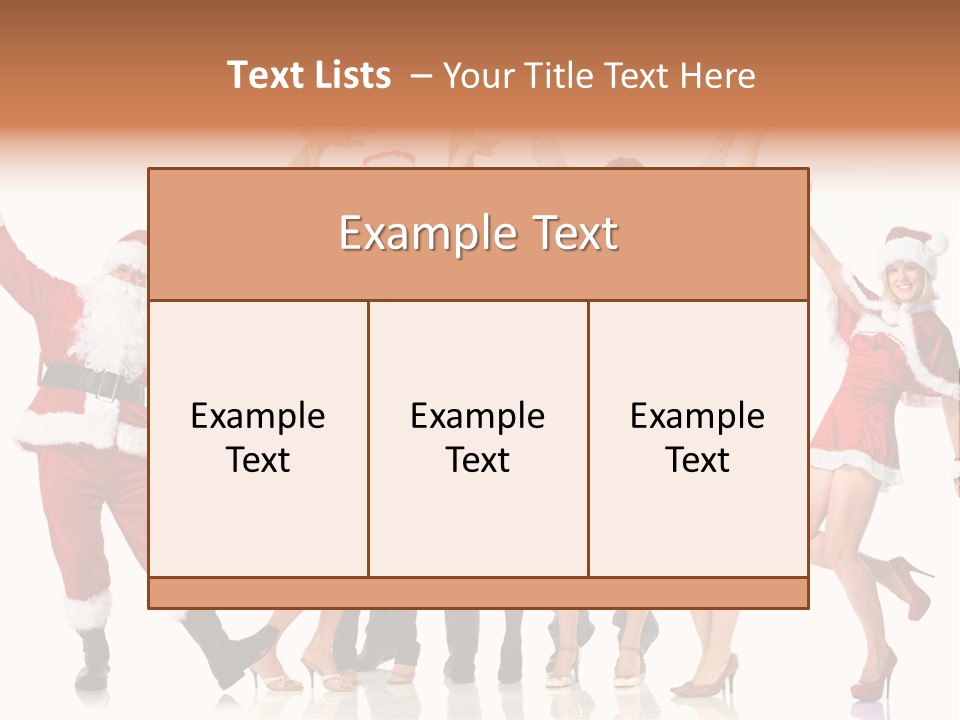 White Isolated Men PowerPoint Template