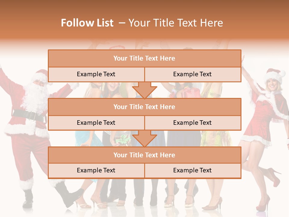 White Isolated Men PowerPoint Template
