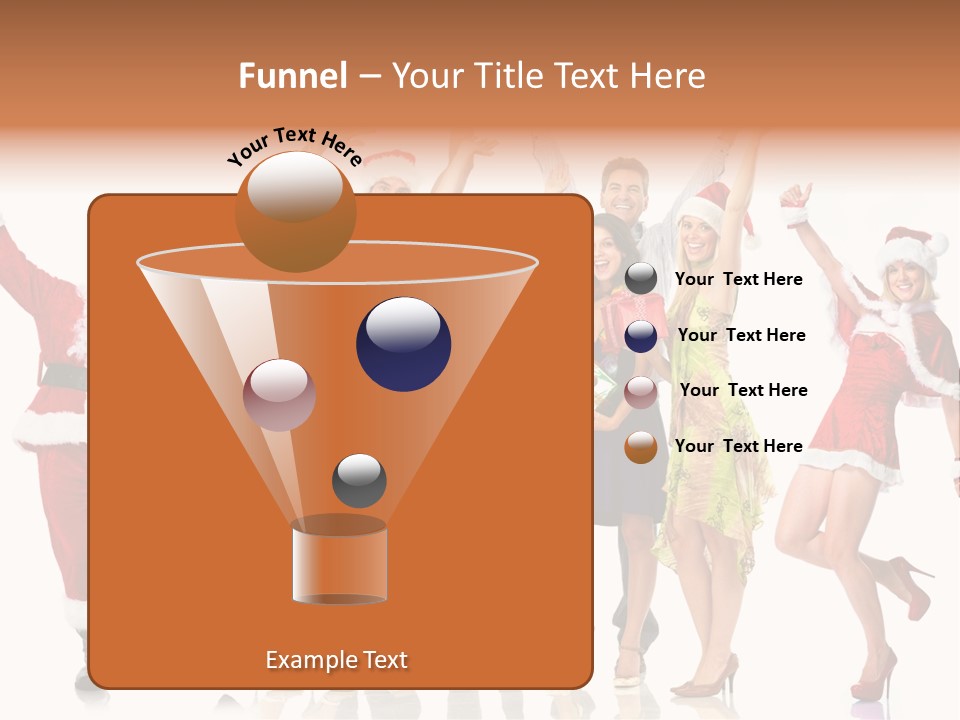 White Isolated Men PowerPoint Template