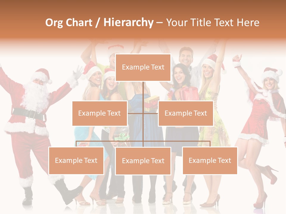 White Isolated Men PowerPoint Template