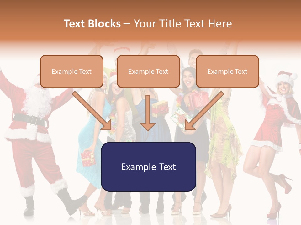 White Isolated Men PowerPoint Template