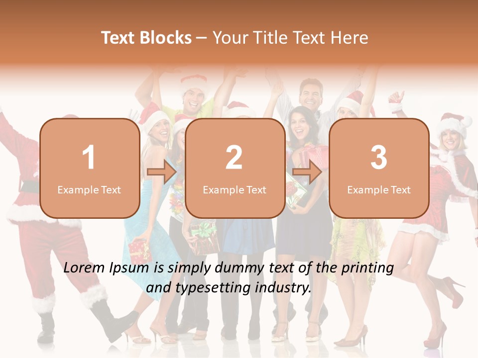 White Isolated Men PowerPoint Template