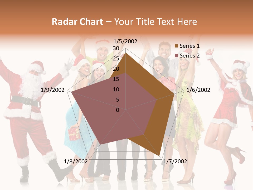 White Isolated Men PowerPoint Template