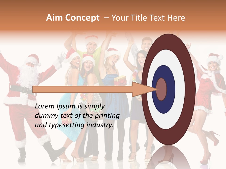 White Isolated Men PowerPoint Template