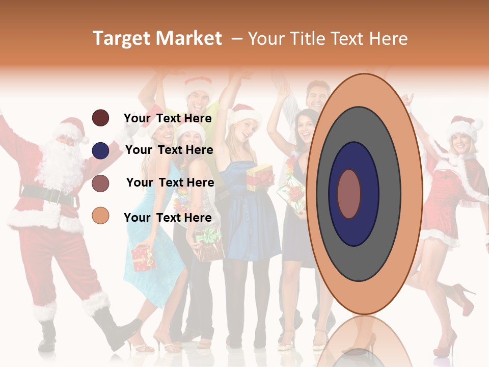 White Isolated Men PowerPoint Template