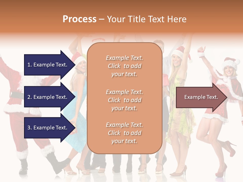 White Isolated Men PowerPoint Template