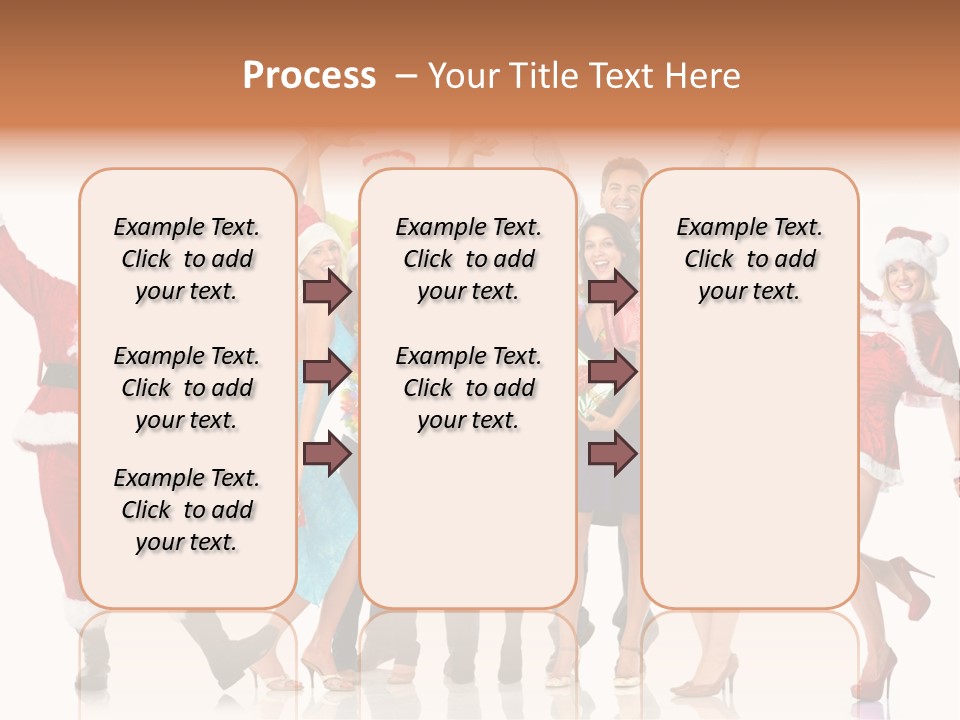 White Isolated Men PowerPoint Template