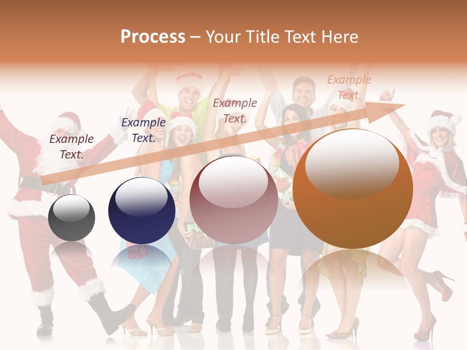 White Isolated Men PowerPoint Template