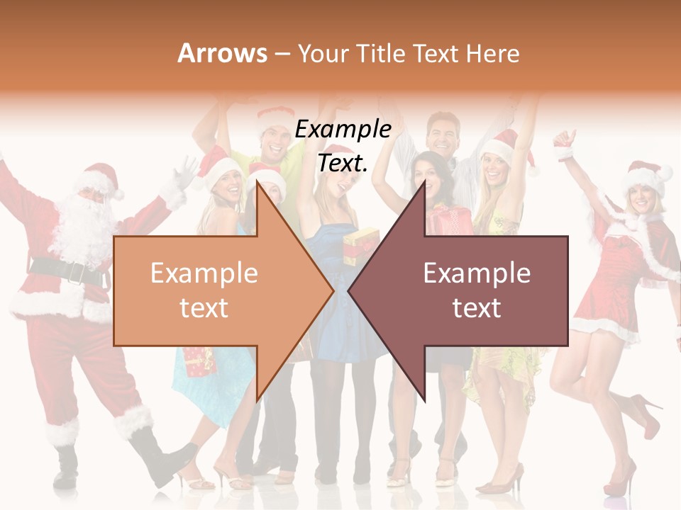 White Isolated Men PowerPoint Template