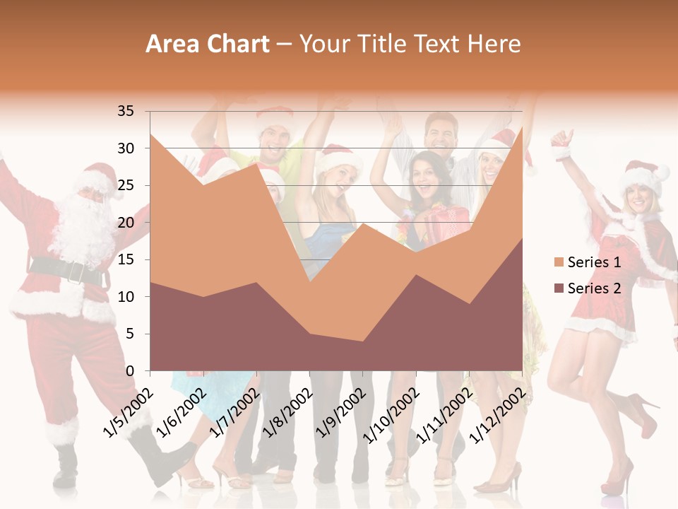 White Isolated Men PowerPoint Template