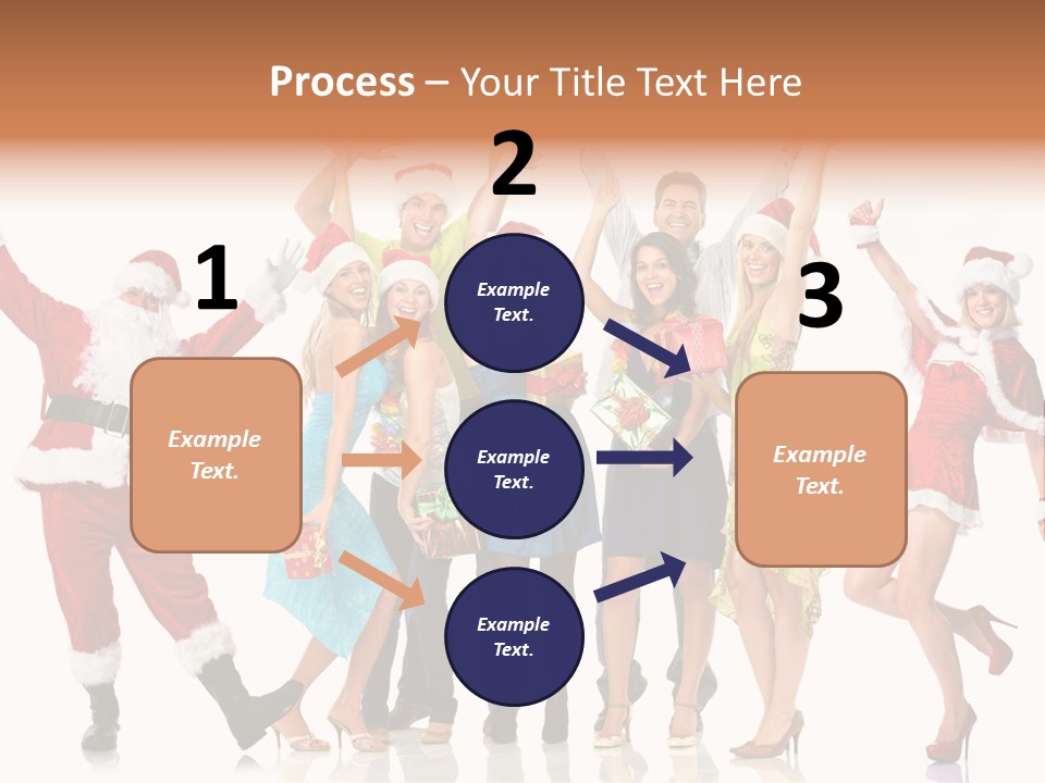 White Isolated Men PowerPoint Template