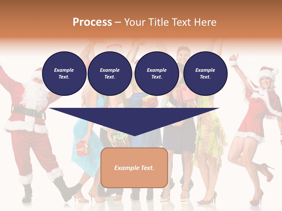 White Isolated Men PowerPoint Template