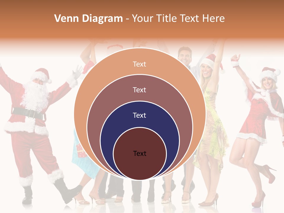 White Isolated Men PowerPoint Template