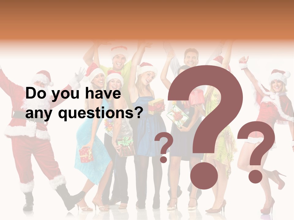 White Isolated Men PowerPoint Template