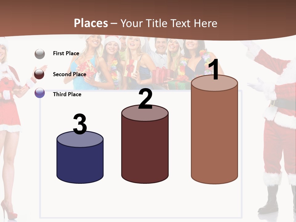 Men Dance White PowerPoint Template