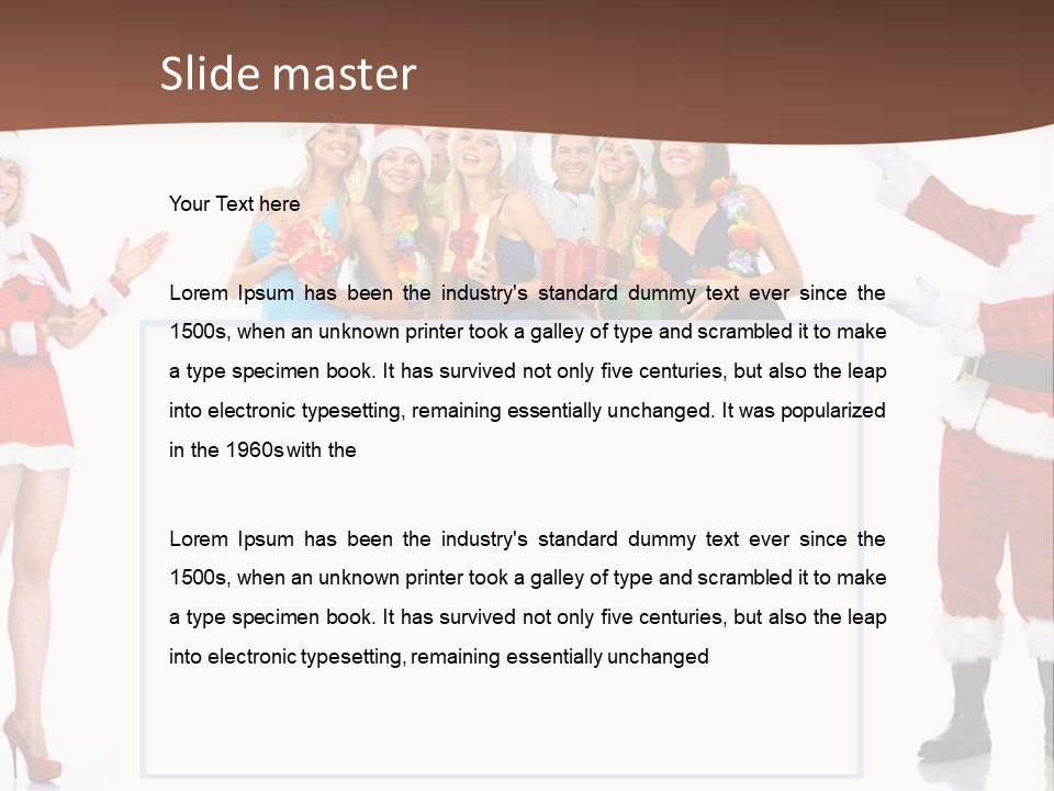 Men Dance White PowerPoint Template