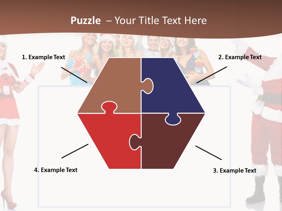 Men Dance White PowerPoint Template