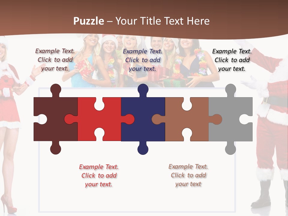 Men Dance White PowerPoint Template