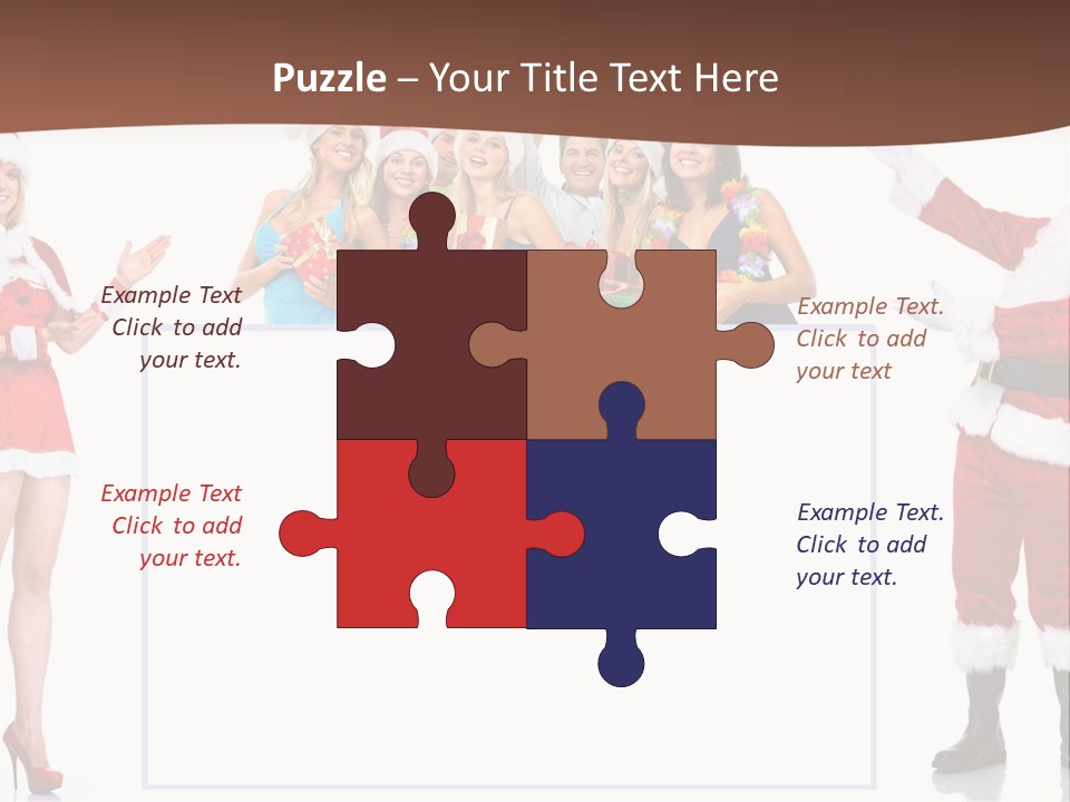 Men Dance White PowerPoint Template