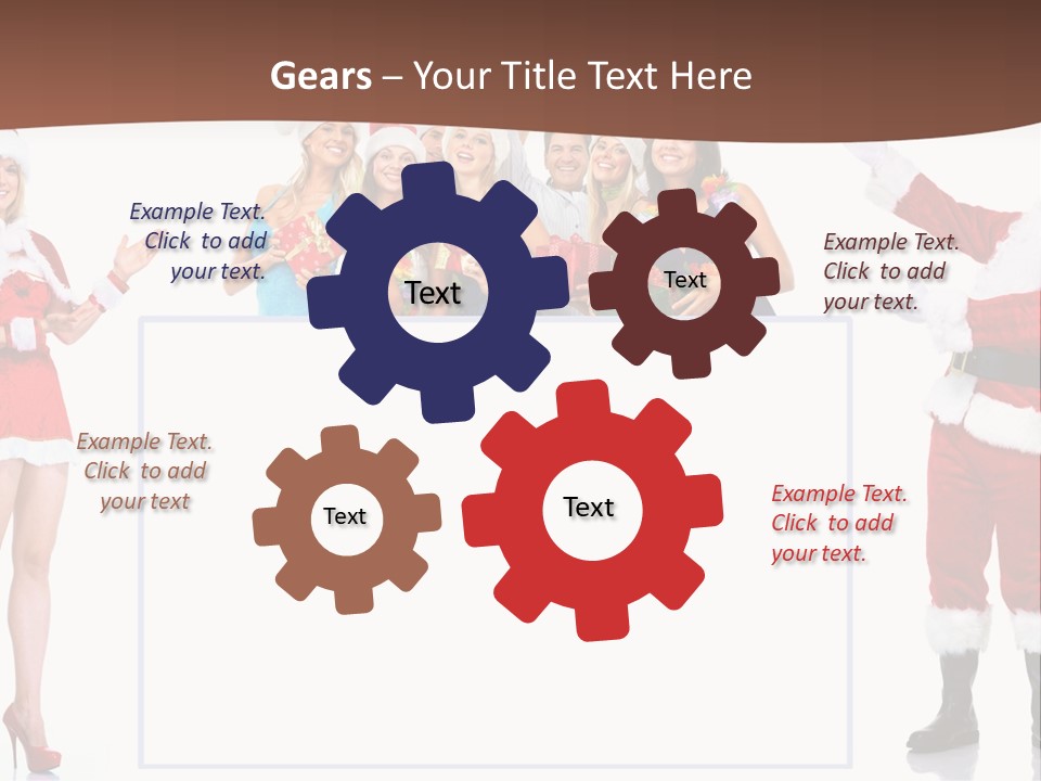 Men Dance White PowerPoint Template