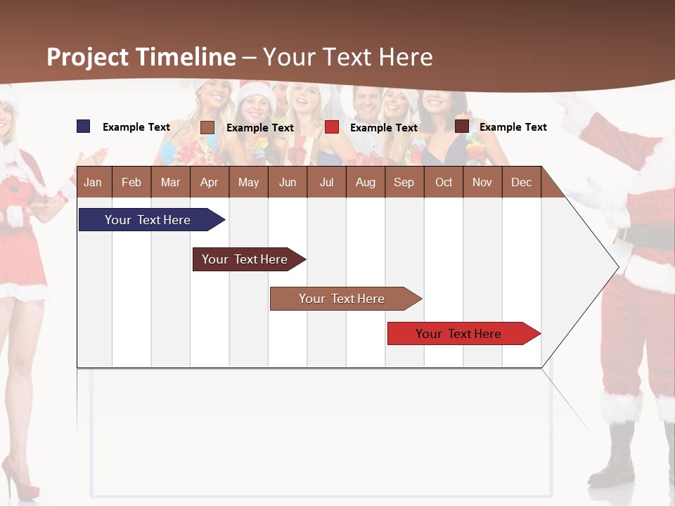 Men Dance White PowerPoint Template