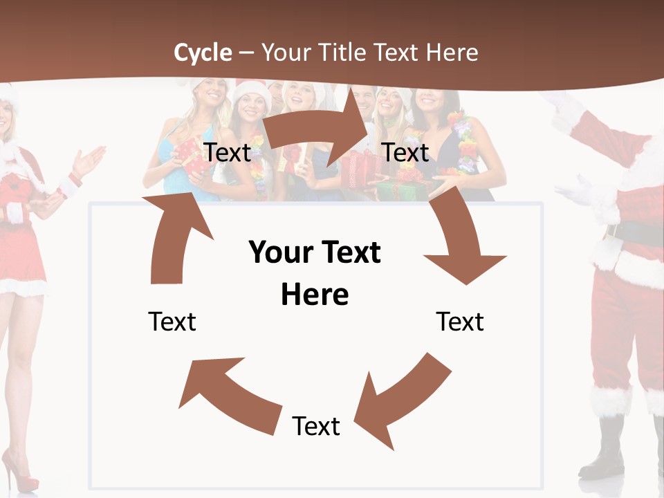 Men Dance White PowerPoint Template