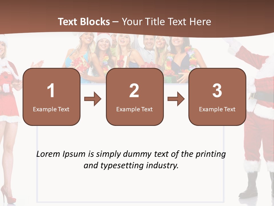 Men Dance White PowerPoint Template