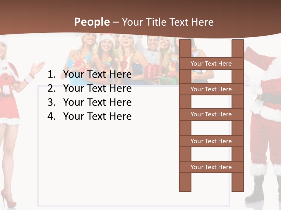 Men Dance White PowerPoint Template