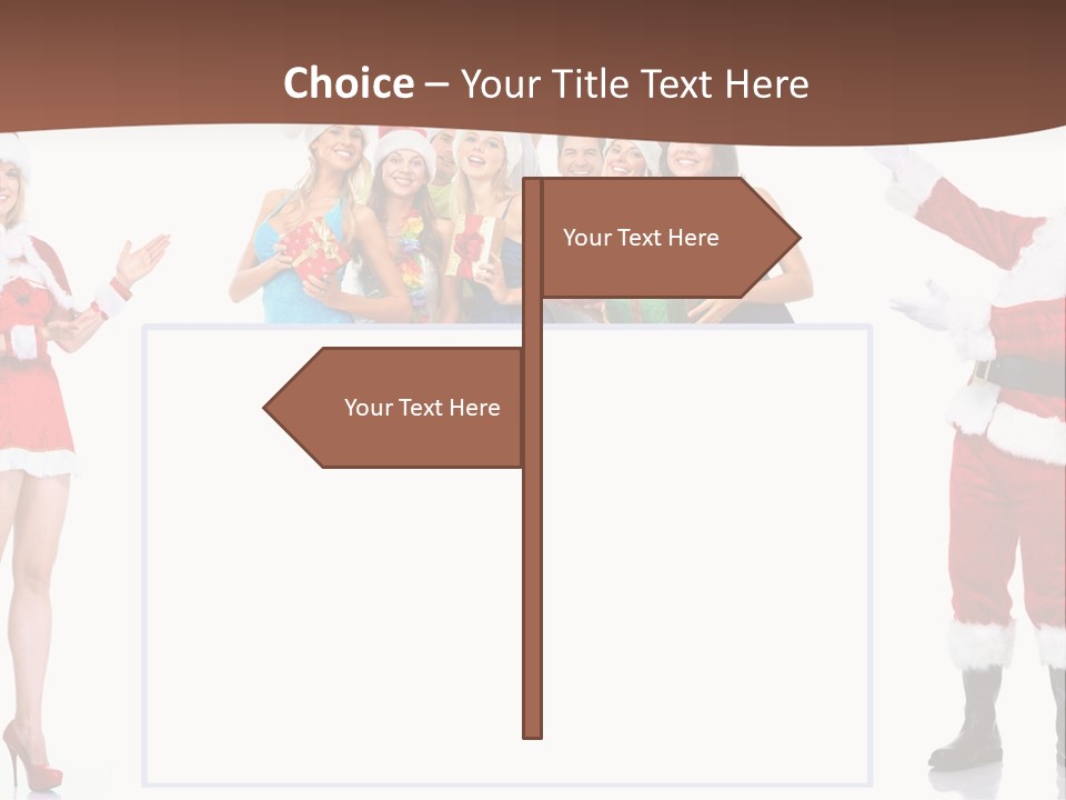 Men Dance White PowerPoint Template