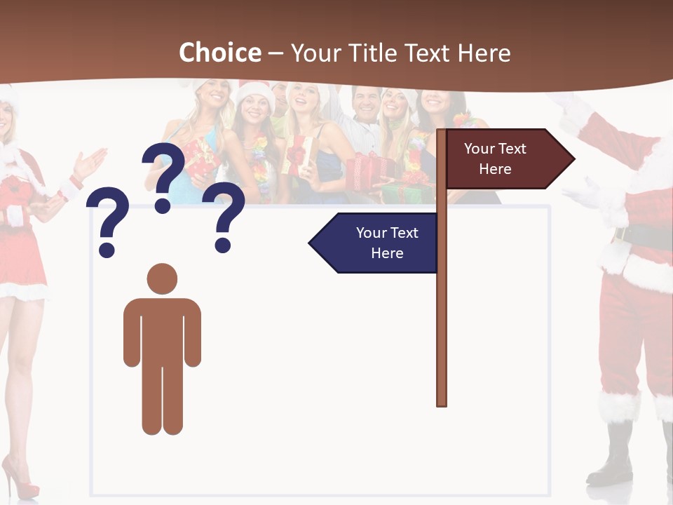 Men Dance White PowerPoint Template